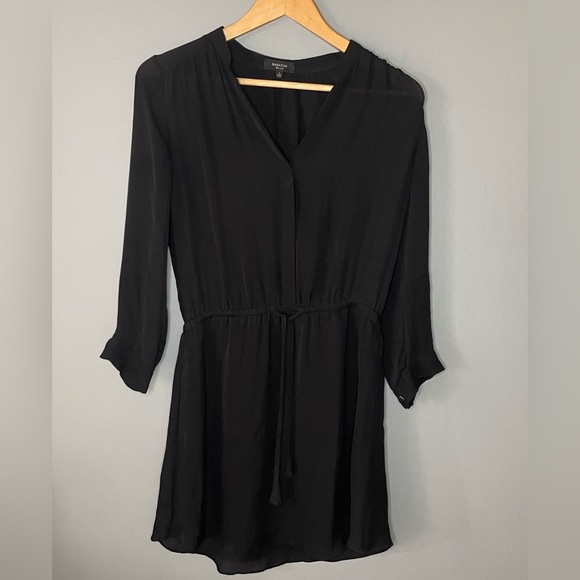 Aritzia Babaton Bennett 100% Silk Black Dress EUC - Picture 4 of 10